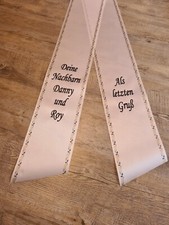 Trauerschleife Kranzschleife Grabschleife Beerdigung Trauerband, Wuschtext 