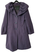 Erich Fend Damen Mantel Gr. 38 / M Kaschmir halblange Jacke lila