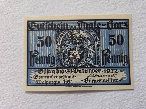 Notgeld 1921 stadt - notgeld, am