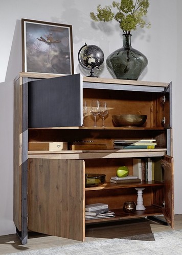 Wohnwand anbauwand massivholz - anbauwand,