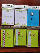 ❌  14 x Einladung 12 x Danksagungs-Karten Kommunion oder Konfirmation