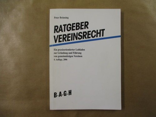 Ratgeber vereinsrecht ein - ratgeber,