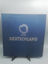 Schaubek Briefmarken Album Blau,Schrauben,mit Einsteckblättern 16 Blatt