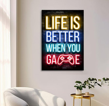 Poster Wandbild "Life is
