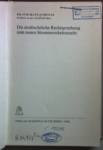 Die strafrechtliche