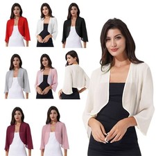 Damen Elegant Bolero Halbarm