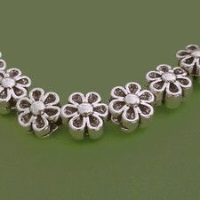 Metallperlen Blume ca. 6mm