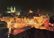 AK Bamberg Nacht Panorama