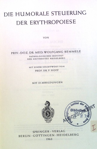 Die humorale steuerung der - humorale,