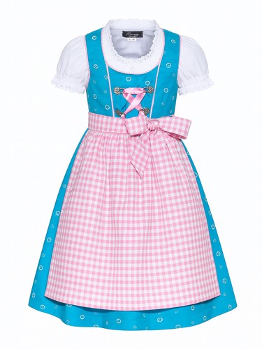 Kinderdirndl fanny türkis - kinderdirndl,