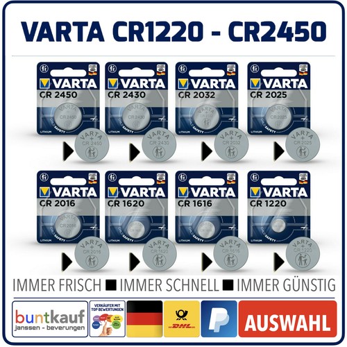 Varta knopfzellen lithium - varta,