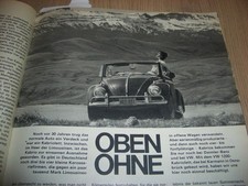 VW1500 Typ3 34 Karmann GHIA Ad Käfer Cabrio - Porsche 911 GF 1965 6  beetle oval