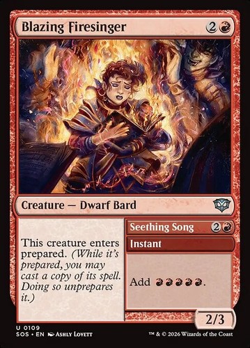 Magic blazing firesinger - -,