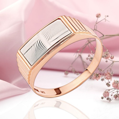 Siegel ring rotgold bicolor - siegel,