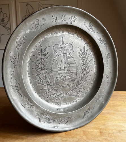 Antiker zinnteller 1708 - zinnteller, 1708/1800