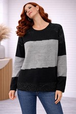 Strickpullover Gr. 52/54 Grau