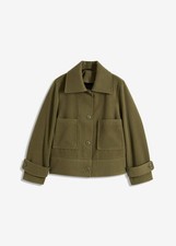 Kurze Jacke in Wolloptik Gr