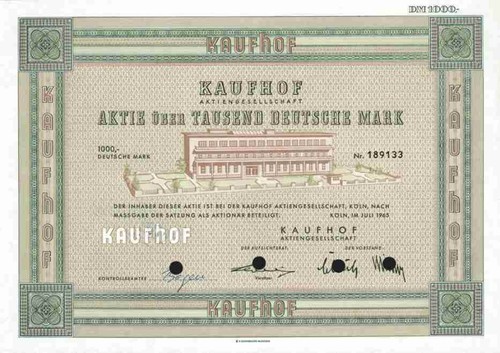 Kaufhof 1965 köln - kaufhof,