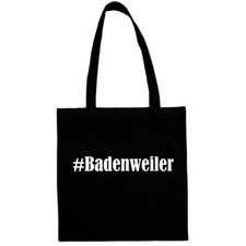 Tasche Beutel Baumwolltasche #Badenweiler Hashtag Einkaufstasche Schulbeutel Bag