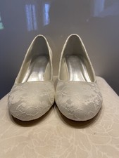 brautschuhe 37 ivory Spitze 