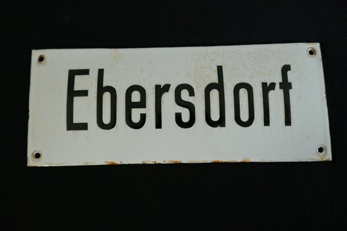 Altes emailschild gewölbt - altes,