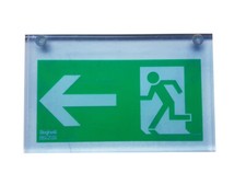 Beghelli Präzisa Fluchtweg Schild Pfeil Links Notausgang 25x15,5 cm