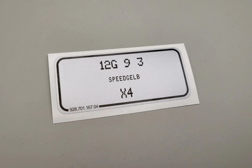 Aufkleber speedgelb porsche - aufkleber,