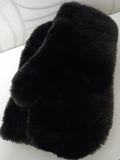 Echtfell Handschuhe Winterhandschuhe  Fäustlinge Biber Geschoren Schwarz Weich