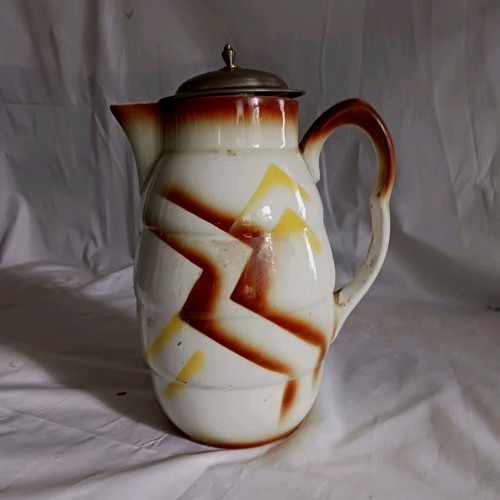 Art deco keramik kakaokanne - art,