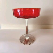 Glas Schale Pokalglas | rot |