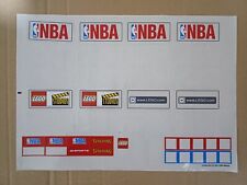 Lego NBA teilweise Stickerbogen aus Sets 3433 3432 Ultimate Arena Challenge