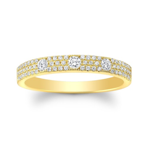 Floating diamant bandring 14k - diamant,