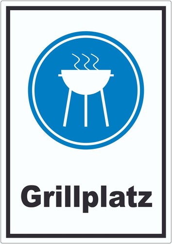 Grillplatz aufkleber - grillplatz,