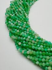Chrysopras 3mm Facettierter Edelsteinstrang Top Qualität 40cm naturstein Heilste