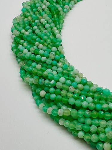 Chrysopras 3mm facettierter - chrysopras,