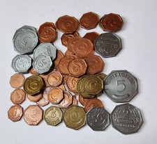 Deutsches Kindergeld, Rechengeld, achteckig, Kunststoff; ca 50 Stück