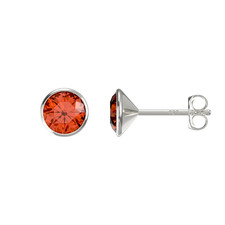 Orange edelstein ohrringe - orange,