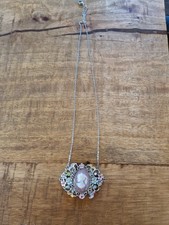 Vintage Kette Kamee Anhänger