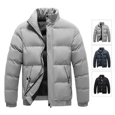 Herren Winter Steppjacke Warm Gepolstert Dünn Mäntel Winterjacke Outdoorjacke