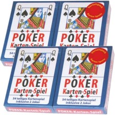 4x Pokerkarten-Set 54 Blatt