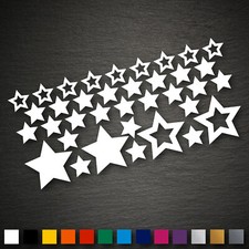 14022 Sterne Set 36 Stück Sticker Aufkleber Auto Motorrad Tuning