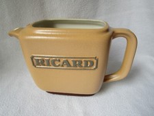 original RICARD Keramik großer Krug rechteckig m. Werbung braun E15 1L neuwertig