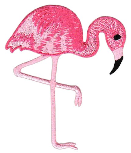 Flamingo vogel pink - flamingo, gebückt