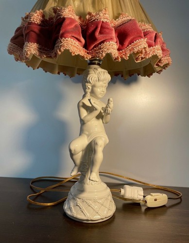 Selten porzellan lampe - porzellan, kind/