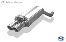  Sportauspuff Audi 100, A6 Typ C4 2.6+2.8l 2x70mm rund eingerollt abgeschrägt