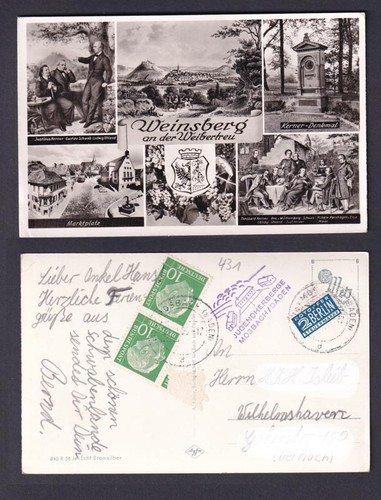 Ansichtskarte weinsberg der - weinsberg, an