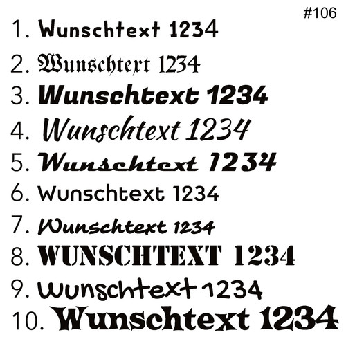 Text plotaufkleber - text,