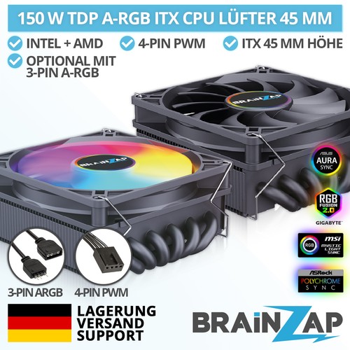 Itx cpu kühler 45mm 4pin - 45mm, pwm