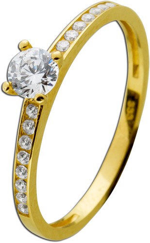 Damenring gelbgold 333 karat - damenring,