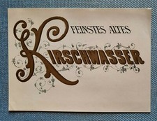 altes Flaschenetikett Etikett Label Kirschwasser Gebrüder Hartkopf GmbH Berlin